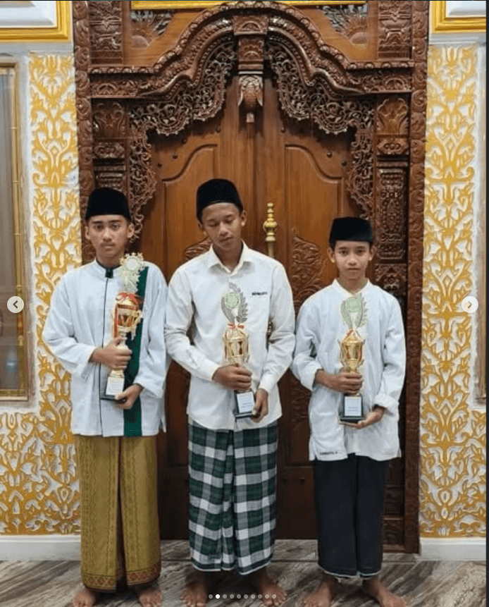 Juara 2 hafalan nadzhom Alfiyah terbanyak tingkat SMP